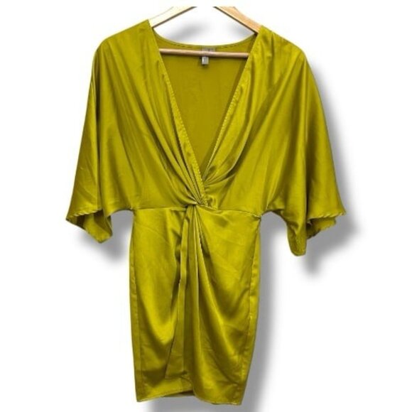 ASOS Kinomo Twist Front Mini Dress - Picture 2 of 9